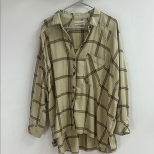 Oversized flannel shirt